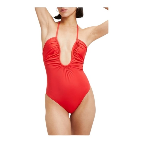 Good American Leilani One-Piece in Bright Poppy NWT - Picture 7 of 7